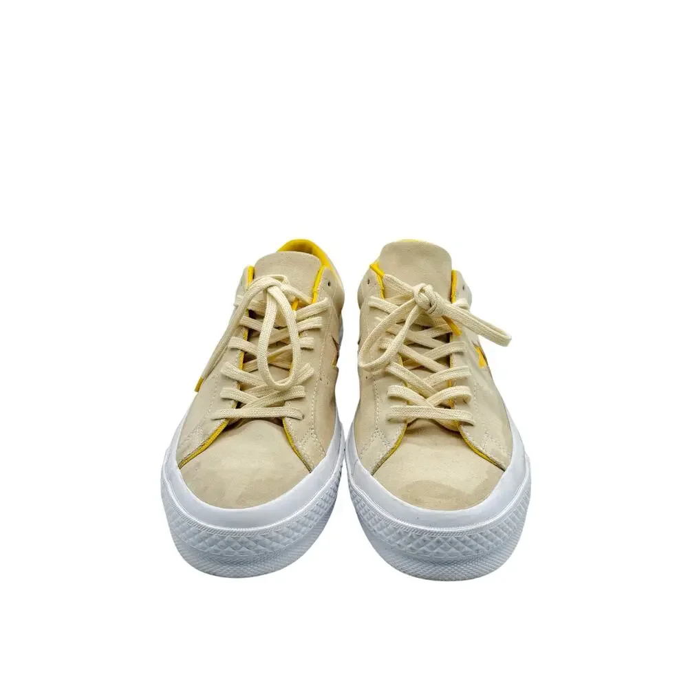 Converse Mens One Star Pinstripe Low Top Suede Yellow‎ Men’s Size 11